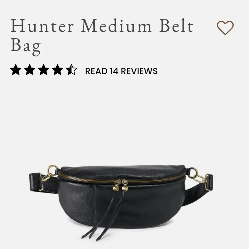 HOBO Hunter Medium Belt Bag In Black - Picture 9 of 12